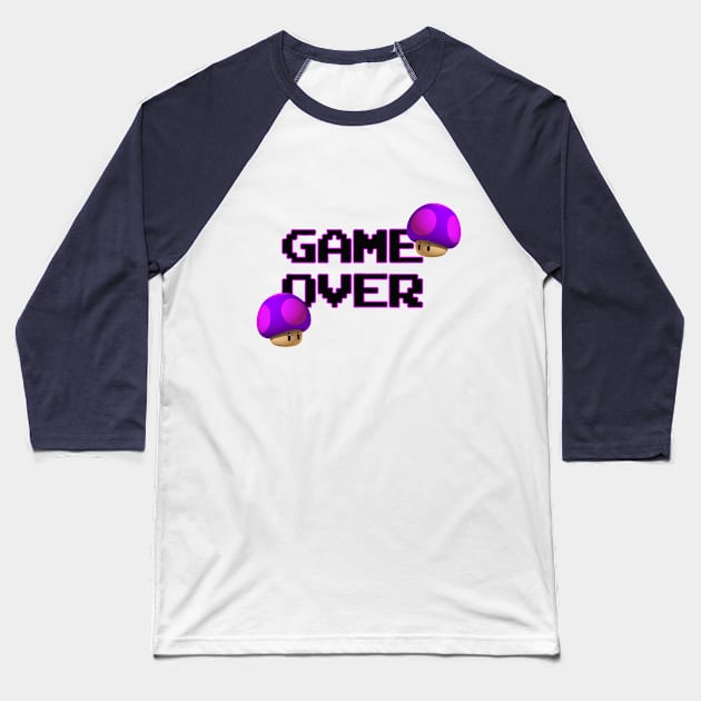 GAME OVER Baseball T-Shirt by Night Owl